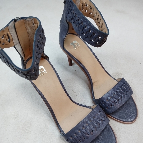 JOE’S WOMEN’S PUMPS SHOES GRAY ANKLE STRAP HEELS S - Picture 4 of 8